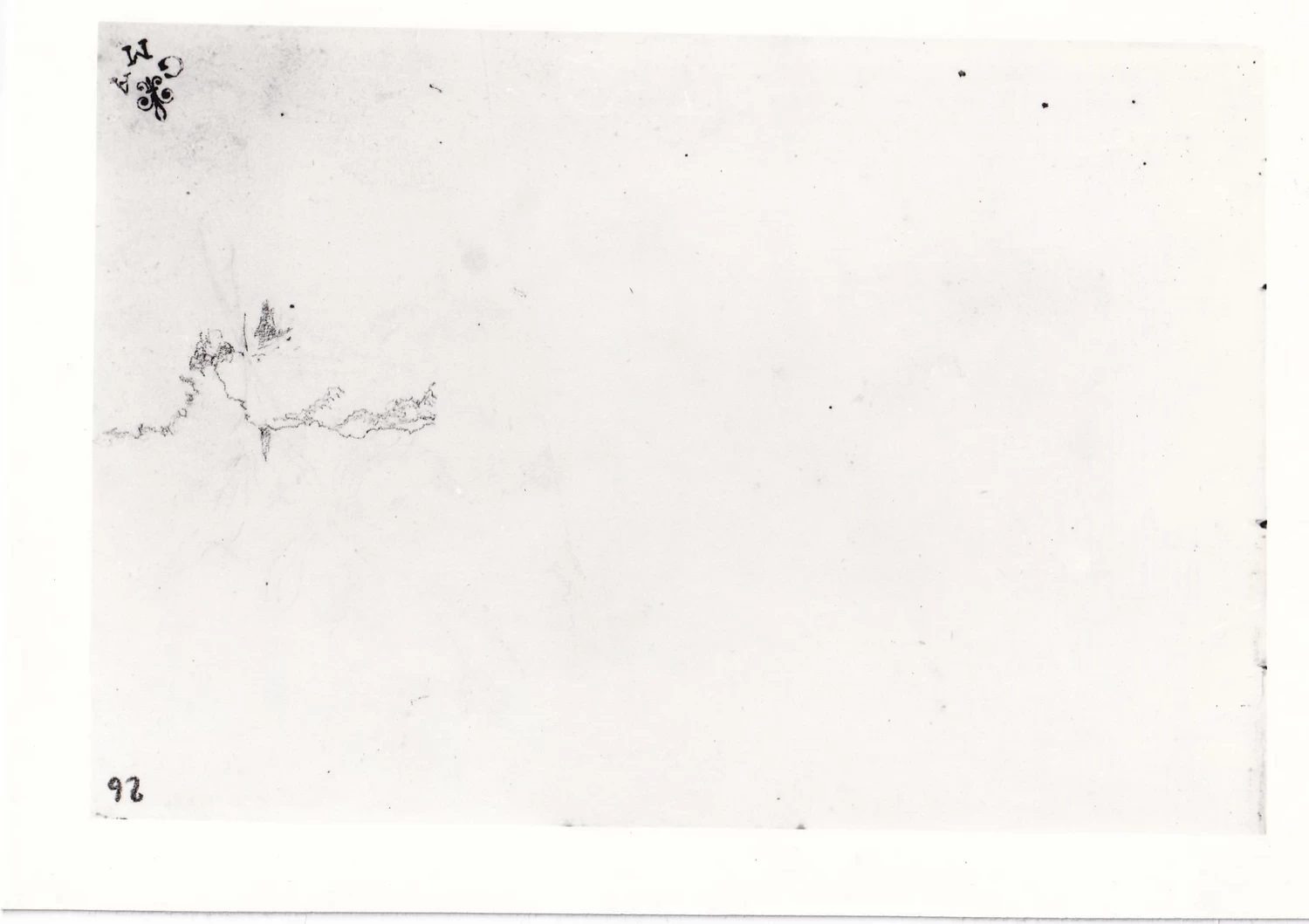 Abozzo per una veduta di paese - Gallerie degli Uffizi, Firenze